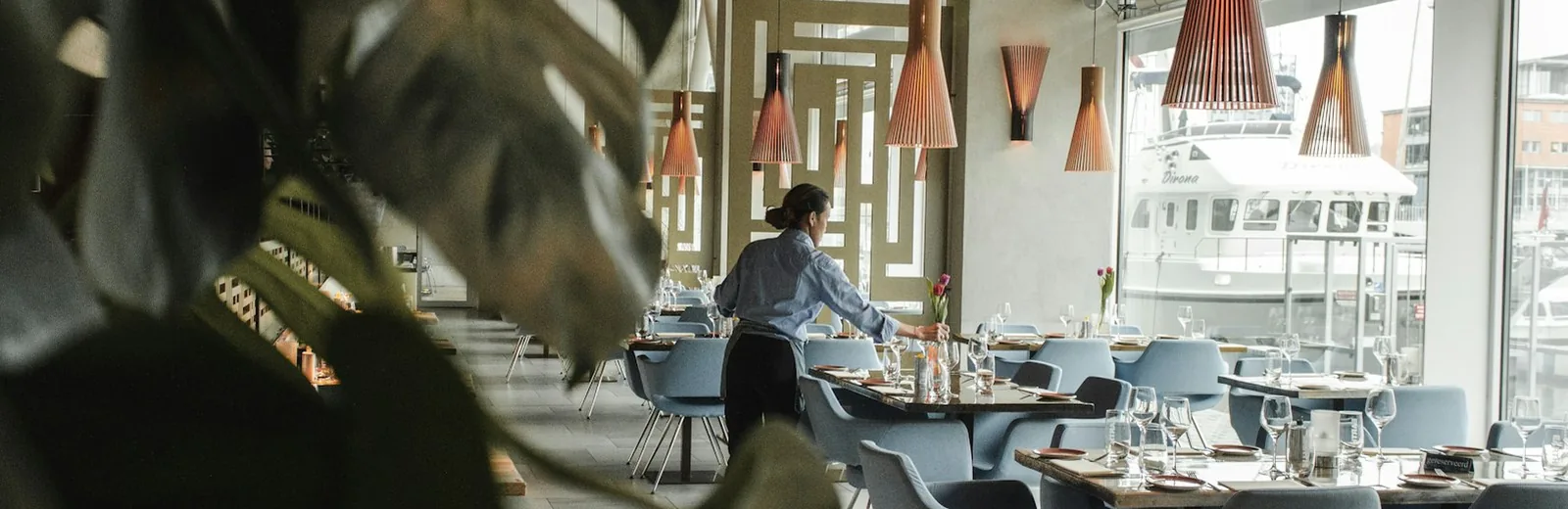 Restaurant growth notes and metrics on a desk